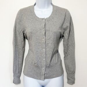 BANANA REPUBLIC Cardigan Button Down Gray Medium
